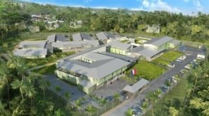Le projet du nouveau CRA de Mayotte. Prévu originalement pour 2014, il ne serait pas livré avant 2016