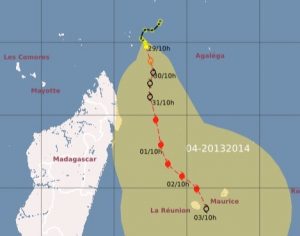 Le phénomène météo est indépendant de la tempête tropicale qui s'approche de La Réunion