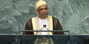 Le président des Comores, Ikililou Dhoinine réclamant Mayotte à la tribune de l'ONU