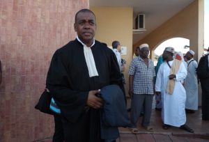 Me Larifou, avocat de la partie civile, devant le tribunal de Mamoudzou ce mercredi 2 avril