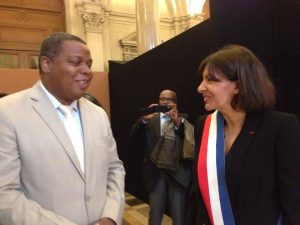 Daniel Zaïdani s'entretient avec Anne Hidalgo, maire de Paris