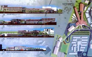 Les plans de coupe du futur lycée du nord de Mamoudzou (crédits images : vice-rectorat)