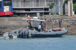 Un kwassa arraisonné par la marine nationale en mai 2014