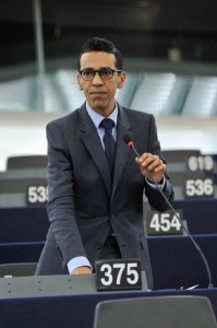 Younous Omarjee au Parlement européen (D.R.)