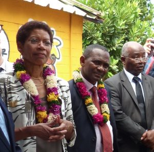 La ministre Pau-Langevin en compagnie des députés Aboubacar et Said Toumbou