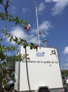 Le laboratoire mobile pour mesurer la qualité de l'air de l'association Hawa Mayotte (Photo: Hawa)