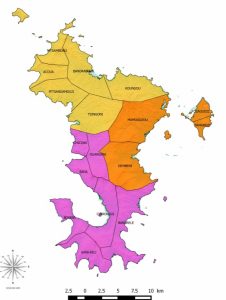 La carte qui préfigure les 3 GAL de Mayotte
