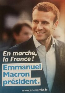 Emmanuel Macron en marche affiche