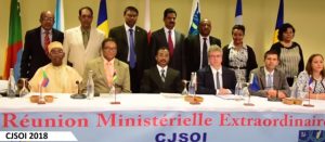 La Réunion des ministres de la région pour l'organisation des Jeux des jeunes 2018 (Capture d'écran ION News)