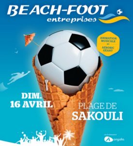 Beach foot 2017 Affiche