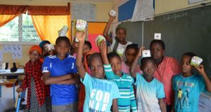 Les 260 élèves de l'école de Chiconi 5 remportent le 1er prix de collecte de Corepile à Mayotte (Photo: Corepile)