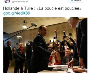 2nd tour présidentielle Hollande à Tulle