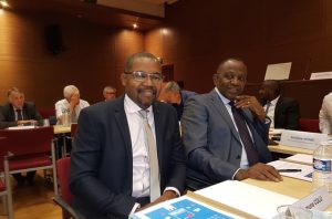 Said Omar Oili (à droite) et Harouna Colo à la Commission des finances de l'AMF