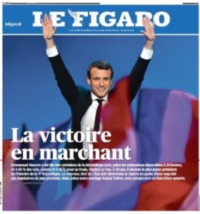 La Une du Figaro ce 8 mai