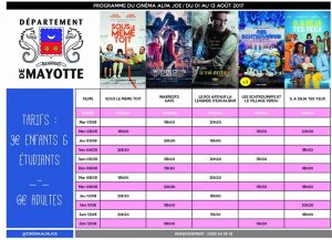 Le programme du cinéma Alpa Joe jusqu'au 13 août 2017