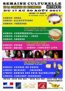 Mtsamboro semaine culturelle août 17
