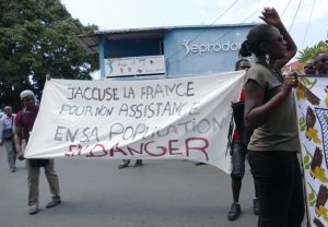 "J'accuse la France pour non assistance en sa population en danger"