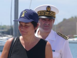 Annick Girardin et le préfet de Mayotte Frédéric Veau