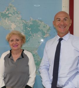 Avec le directeur national de l'IEDOM, Philippe La Cognata