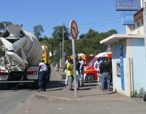 Accident pendant la pause méridienne à Kawéni ce mardi