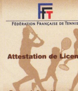 Tennis licence