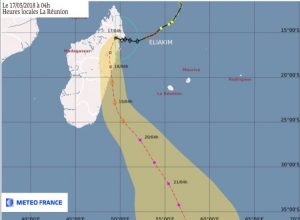 Prévision Eliakim 17 mars à 4h locales à Mayotte