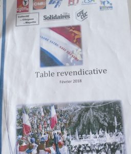 La "Table revendicative"