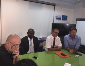 Jacques Launay, Issa Abdou, Dominique Fossat et David Baes