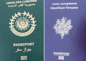 Passeports comorien et français